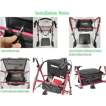 Τσάντα αποθήκευσης βοηθήματος βάδισης αδιάβροχη, φορητή, πτυσσόμενη, κάτω τσάντα αποθήκευσης για αναπηρικό αμαξίδιο, κρεμαστή τσάντα παντοπωλείου