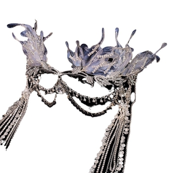 Näkineiu tutiga juukseaksessuaarid juuksepaelad uus stiil näkkineiu ji plahvatuslik peakate kroon superhaldjas hanfu eksoque juuksekroon