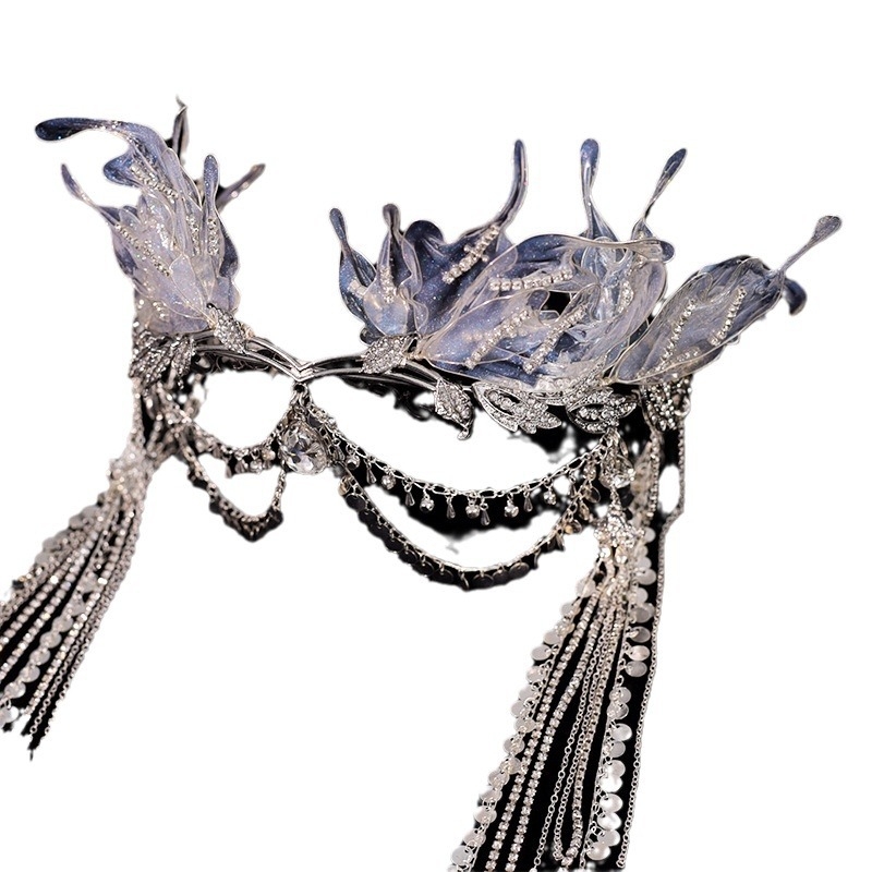 Näkineiu tutiga juukseaksessuaarid juuksepaelad uus stiil näkkineiu ji plahvatuslik peakate kroon superhaldjas hanfu eksoque juuksekroon