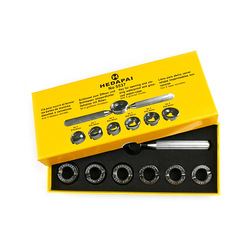 Комплект от 7 инструмента за отваряне на капак на часовник, отваряне на часовник, HEDAPAI, инструмент за отваряне на заден капак на часовник