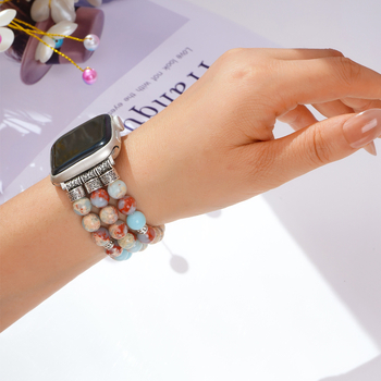 Κατάλληλο για Apple Watch, λουράκι, βραχιόλι με χάντρες, Apple Watch, διασυνοριακή πώληση στο Amazon