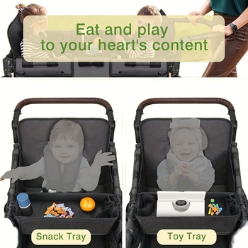 Stojan na detský kočík Wonderfold luxusný štvorkolesový jedálenský tanier detský stojan do auta skladom