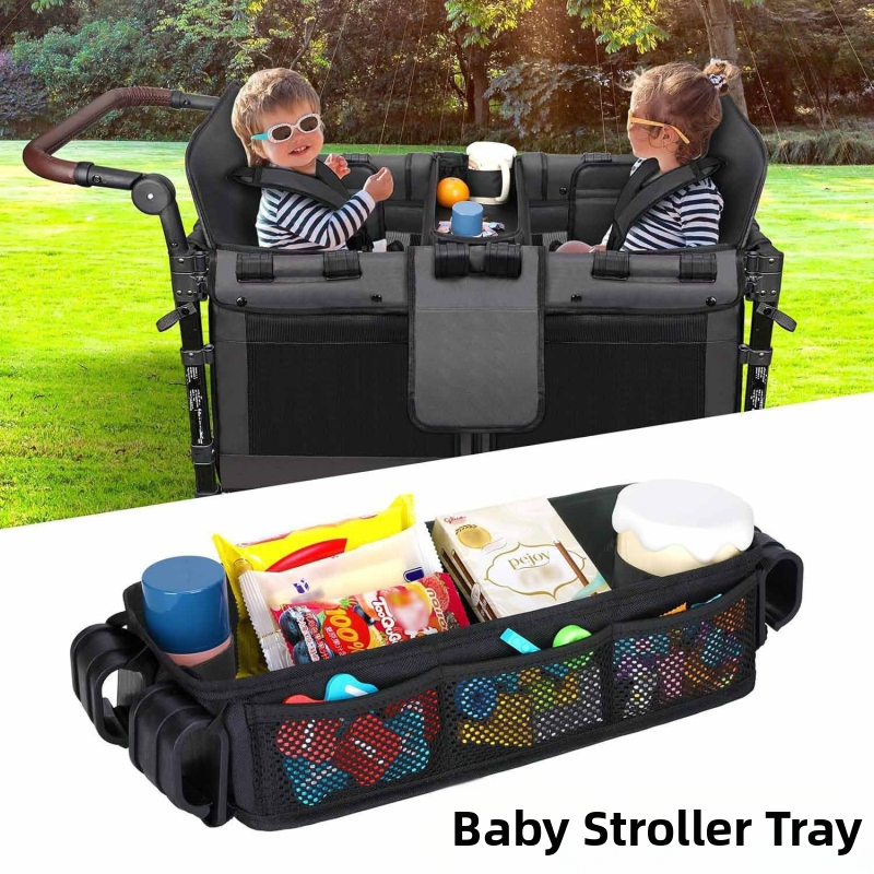 Stojan na detský kočík Wonderfold luxusný štvorkolesový jedálenský tanier detský stojan do auta skladom