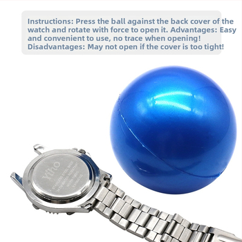 Kummist palliga kellaavaja kellaparandustööriist pöörlev tagakaas kellaavaja kummist palliga õmblusteta kellakate