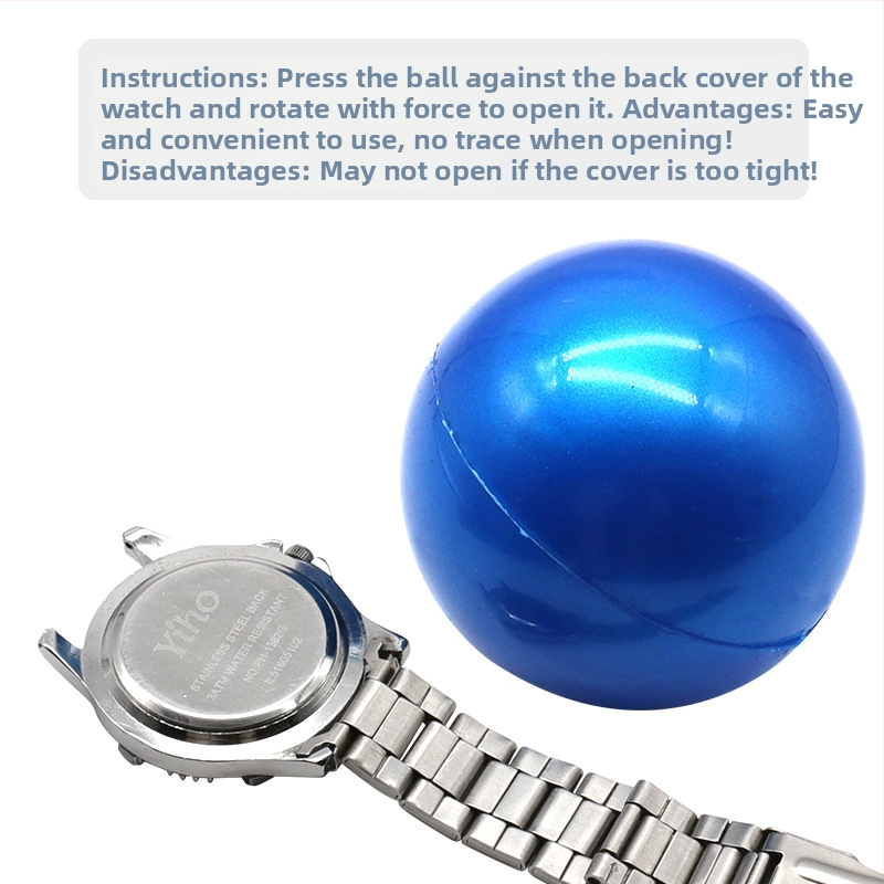 Гумена топка за отварачка за часовници, инструмент за ремонт на часовници, въртящ се заден капак, отварачка за часовници, гумена топка, безшевен капак за часовник