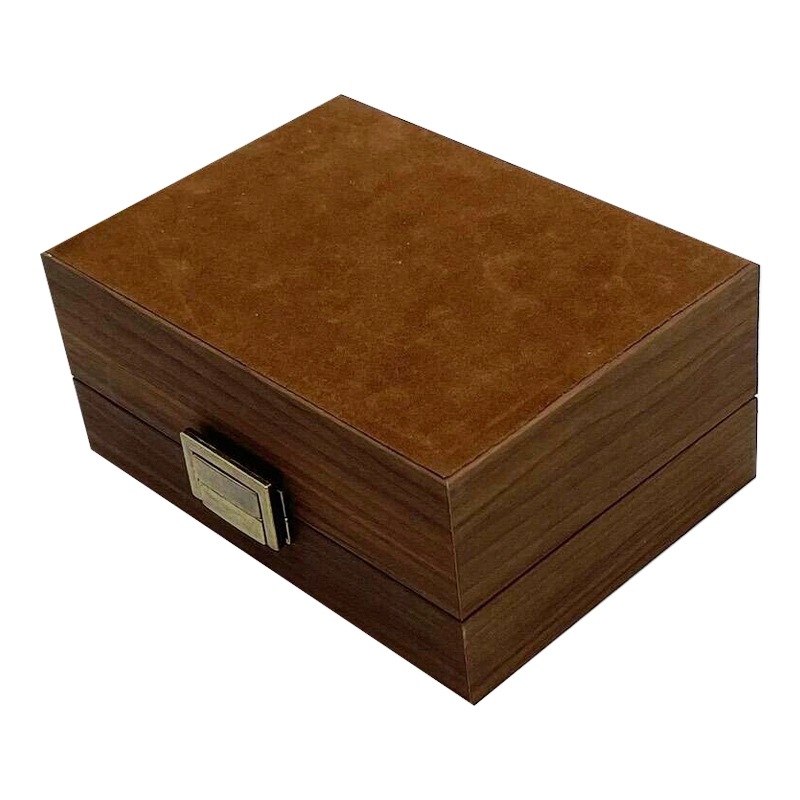 [Retro Kiadás] Spot Fa 3 Számú Óra Tároló Doboz Fekete Dió Fa 3 Számú Óra Gyűjtő Doboz