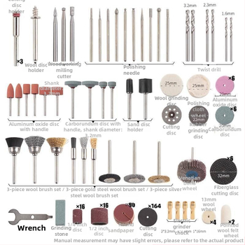 Elektrisko slīpēšanas instrumentu komplekts, slīpēšanas piederumi, slīpēšanas nefrīta grebšanas roku darba galvas piederumi, jauni produkti