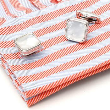 Мъжки копчета за ръкавели, леки луксозни, френски темперамент, квадратни метални, с метален ръкав, бижута за нокти XK23031