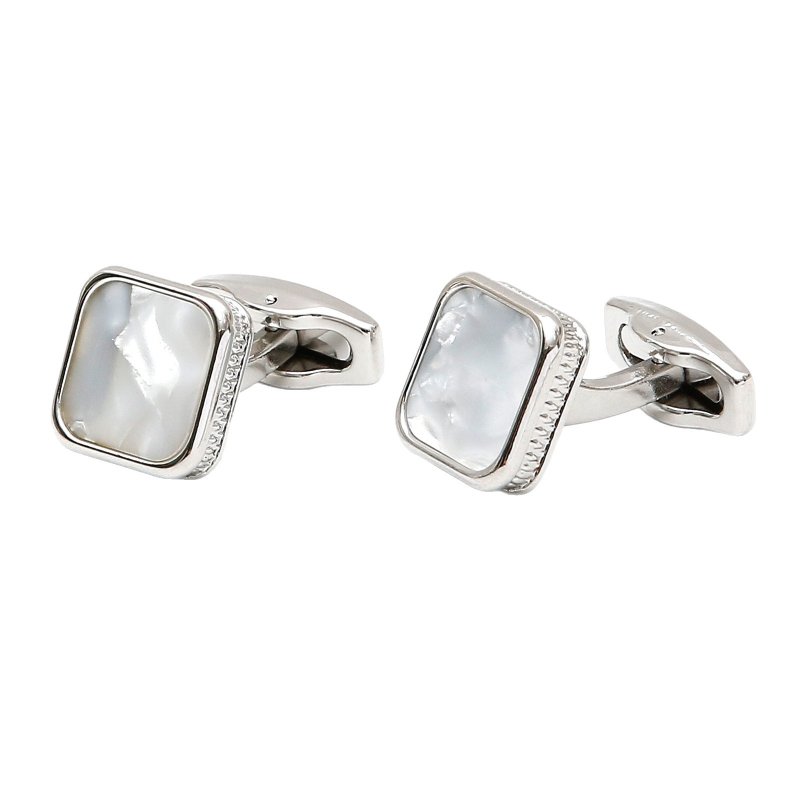 Meeste mansetinööbid, piiriülesed, kerged, luksuslikud prantsuse temperamendiga kestaga ruudukujulised metallist särgi varrukaga küüneehted XK23031