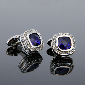 Vyriški sąsagos, aukštos kokybės, šviesiai prabangūs, mėlyni, cirkonio ir kalnų krištolo formos sidabriniai marškiniai, sandėlyje, papuošalai 1 pora, didmeninė prekyba