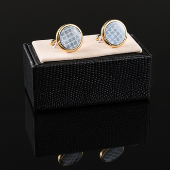 Σε απόθεμα νέα ηλεκτρολυτικά επιμεταλλωμένα χρυσά αξεσουάρ τσιπ CD εποξειδικά μεταλλικά μανικετόκουμπα Χονδρική πώληση γαλλικών μανικετόκουμπων εξωτερικού εμπορίου για άνδρες