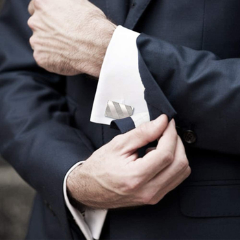 Μανικετόκουμπα Γαλλικά μανικετόκουμπα Μανικετόκουμπα Εξωτερικού Εμπορίου Επαγγελματικά ορθογώνια μανικετόκουμπα Twill Ριγέ Ανδρικά Μεταλλικά μανικετόκουμπα