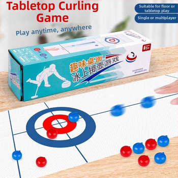 Tiktok Trending Dječja stolna igra curlinga Društvena igra Roditelj-dijete Interaktivni curling Proizvođač Veleprodaja 8-lopta 16-lopta s krpom
