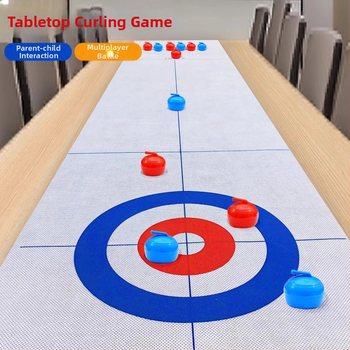 Tiktok Trending Dječja stolna igra curlinga Društvena igra Roditelj-dijete Interaktivni curling Proizvođač Veleprodaja 8-lopta 16-lopta s krpom