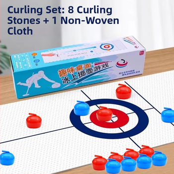 Tiktok Trending Dječja stolna igra curlinga Društvena igra Roditelj-dijete Interaktivni curling Proizvođač Veleprodaja 8-lopta 16-lopta s krpom