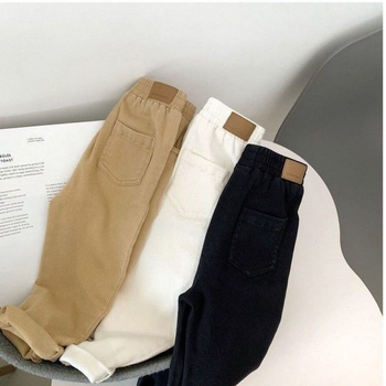 Παντελόνι για αγόρια με επένδυση από φλις, Παιδικό Casual παντελόνι με χοντρό ύφασμα, Μοντέρνο παιδικό μακρύ παντελόνι, Στυλ άνοιξης και φθινοπώρου, Βρεφικό στενό παντελόνι 25