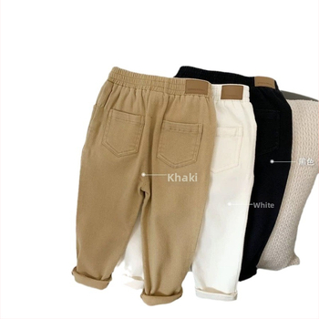 Παντελόνι για αγόρια με επένδυση από φλις, Παιδικό Casual παντελόνι με χοντρό ύφασμα, Μοντέρνο παιδικό μακρύ παντελόνι, Στυλ άνοιξης και φθινοπώρου, Βρεφικό στενό παντελόνι 25