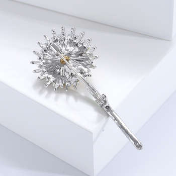 Koreai stílusú elegáns friss pitypang bross egyszerű divat csöpögő virágtű ruházati kiegészítők