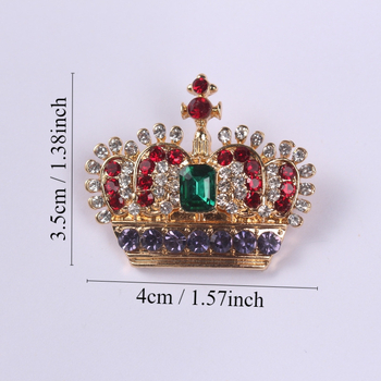 Корона дизайн брошка темперамент личност корсаж интернет знаменитост мода дрехи игли за дрехи катарама кардиган на склад едро доставка