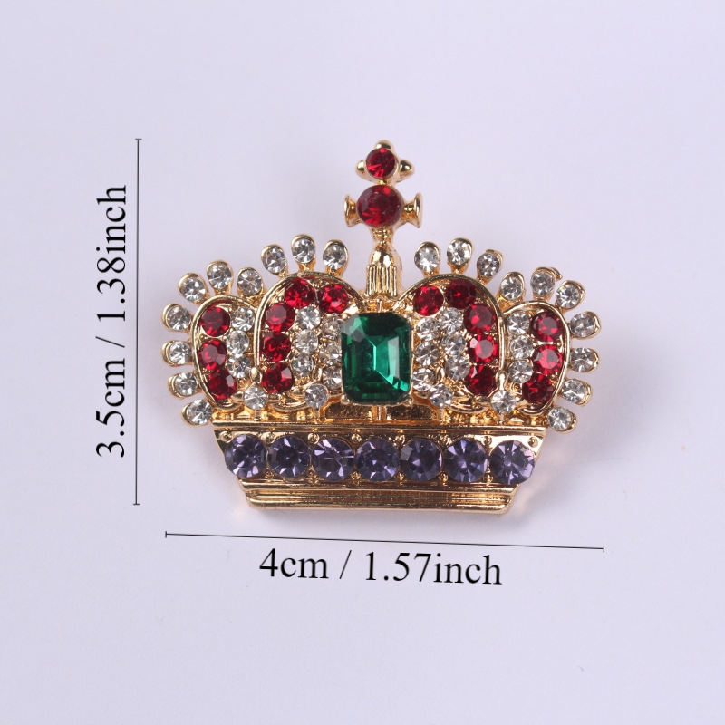 Корона дизайн брошка темперамент личност корсаж интернет знаменитост мода дрехи игли за дрехи катарама кардиган на склад едро доставка