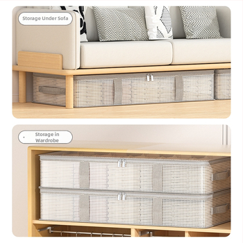 Η νέα επίπεδη, διαφανής τσάντα αποθήκευσης μεγάλης χωρητικότητας από PVC της Youfen στο κάτω μέρος του κρεβατιού είναι ανθεκτική στη φθορά, στη σκόνη και στην υγρασία και εύκολη στην εύρεση.