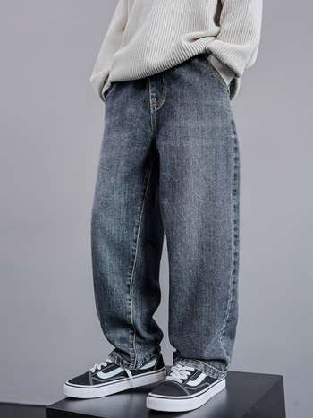 Lasteriided Poiste sügispüksid 2024 Uued sügisesed keskmise ja suure suurusega laste teksad Vabaaja poiste kevad- ja sügispüksid