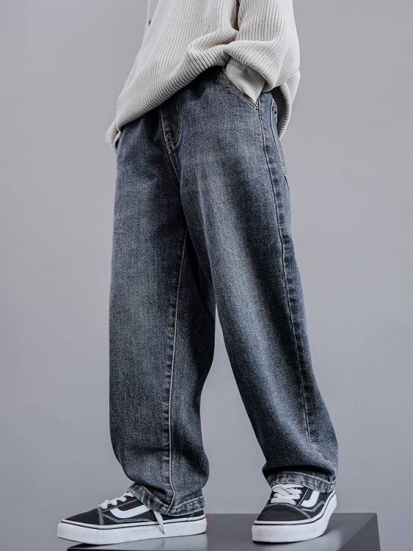 Îmbrăcăminte pentru copii, pantaloni de toamnă pentru băieți, 2024, blugi noi pentru copii de la mijlocul până la mare, pantaloni casual pentru băieți de primăvară și toamnă