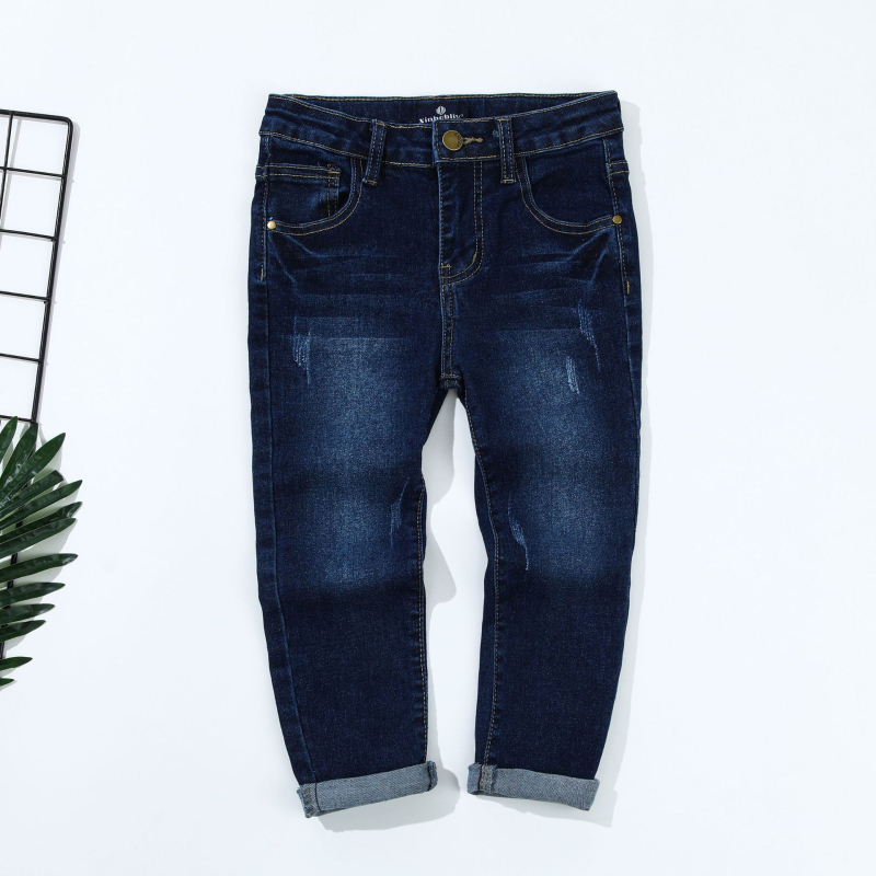 Blugi pentru băieți, pantaloni de denim elastici, slim fit, pentru copii, pantaloni clasici la modă