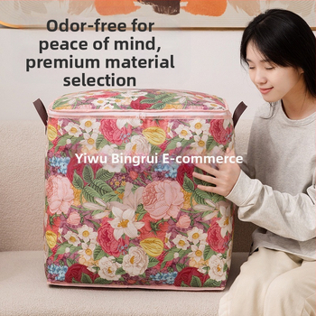 Τσάντα αποθήκευσης λουλουδιών Τσάντα αποθήκευσης λουλουδιών με διπλό φερμουάρ Αποθήκευση ρούχων για πάπλωμα Αδιάβροχη, ανθεκτική στην υγρασία, τσάντα χειρός με πάχος
