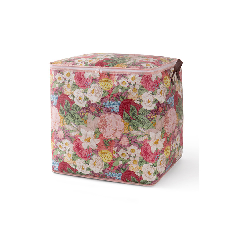 Geantă de depozitare pentru flori, geantă de depozitare florală, cu fermoar dublu, pentru haine, depozitare cu pilotă, impermeabilă și rezistentă la umiditate, geantă de mână îngroșată