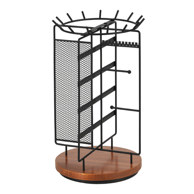 Διασυνοριακή Πρωτότυπη Περιστρεφόμενη Ενσωματωμένη Ράφι Κοσμημάτων 2 Τεμαχίων Σκουλαρίκια Κολιέ Δαχτυλίδι Βραχιόλι Κοσμήματα Ράφι Αποθήκευσης Κοσμημάτων
