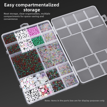 18 grotelių papuošalų aksesuarų laikymo dėžutė elektroninių dalių dėžutė techninė įranga varžtų klasifikavimo dėžutė mažų karoliukų laikymo dėžutė