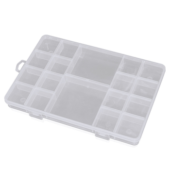 18 grotelių papuošalų aksesuarų laikymo dėžutė elektroninių dalių dėžutė techninė įranga varžtų klasifikavimo dėžutė mažų karoliukų laikymo dėžutė
