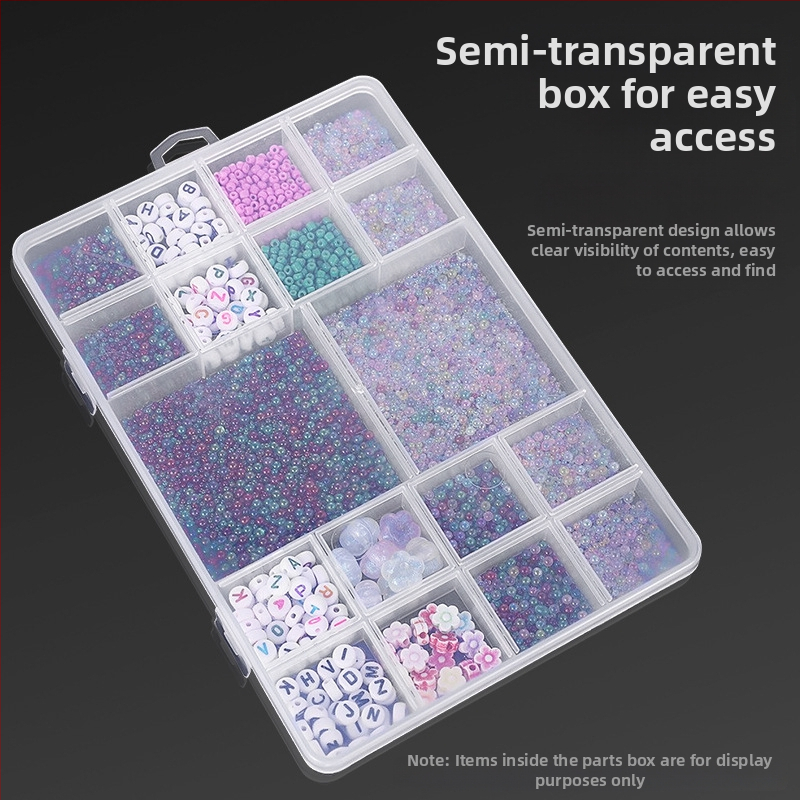 18 grotelių papuošalų aksesuarų laikymo dėžutė elektroninių dalių dėžutė techninė įranga varžtų klasifikavimo dėžutė mažų karoliukų laikymo dėžutė