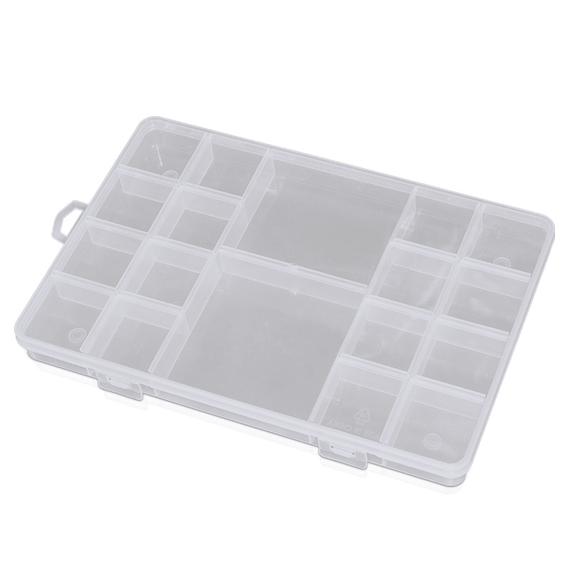 18 grotelių papuošalų aksesuarų laikymo dėžutė elektroninių dalių dėžutė techninė įranga varžtų klasifikavimo dėžutė mažų karoliukų laikymo dėžutė