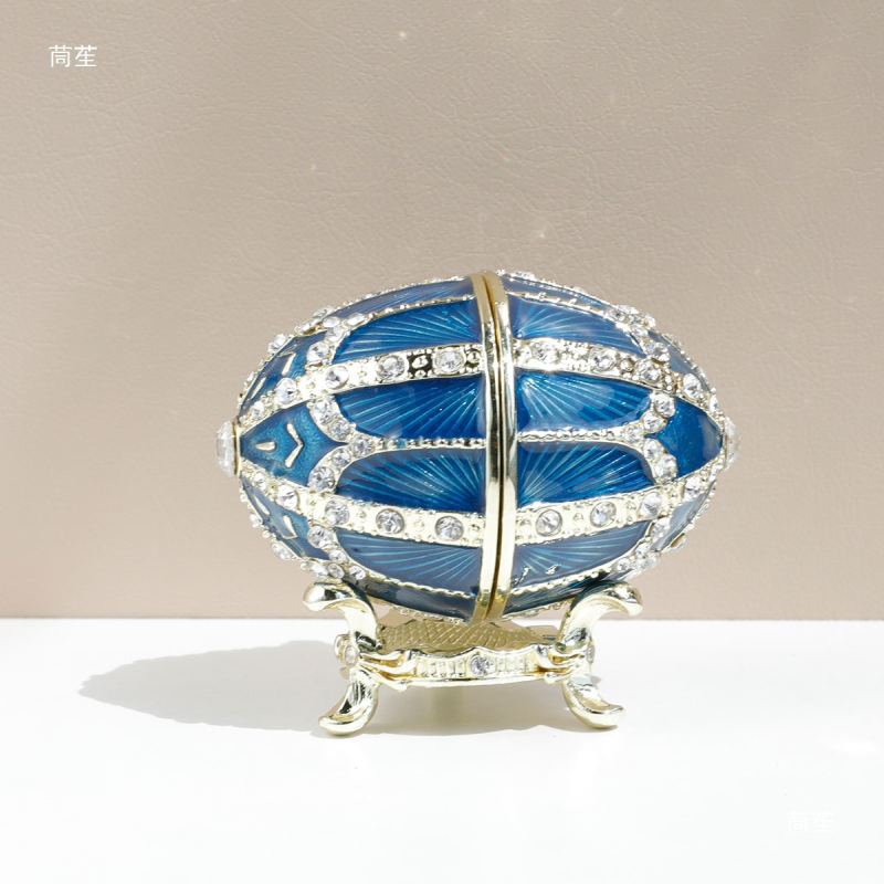 Loominguline vene stiilis lihavõttemunade ehtekarp, Briti stiilis lihavõttemunade ehtekarp, kaunistused, Euroopa stiilis käsitöö