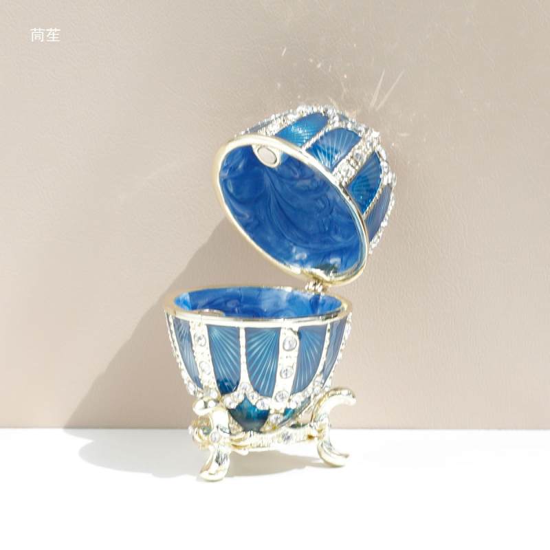 Loominguline vene stiilis lihavõttemunade ehtekarp, Briti stiilis lihavõttemunade ehtekarp, kaunistused, Euroopa stiilis käsitöö