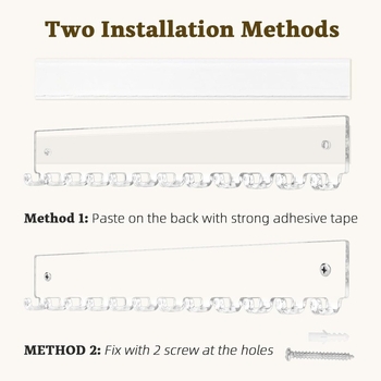 Ακρυλικό ράφι κοσμημάτων, γάντζο κολιέ, επιτοίχιος οργανωτής σκουλαρικιών κολιέ, ράφι αποθήκευσης τοίχου