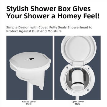 Jachtos mini dušo antgalis Vandenį taupantis slėginis dušas Modifikuotas lauko priedų ABS antgalis