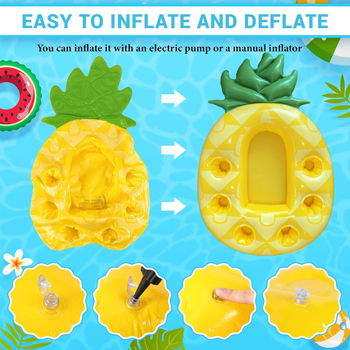 „Amazon“ vandens pripučiamas ledo baras, ananasų baseino gėrimų laikiklis, kūrybingas porėtas padėkliukas, plaukiojantis užkandžių padėklas