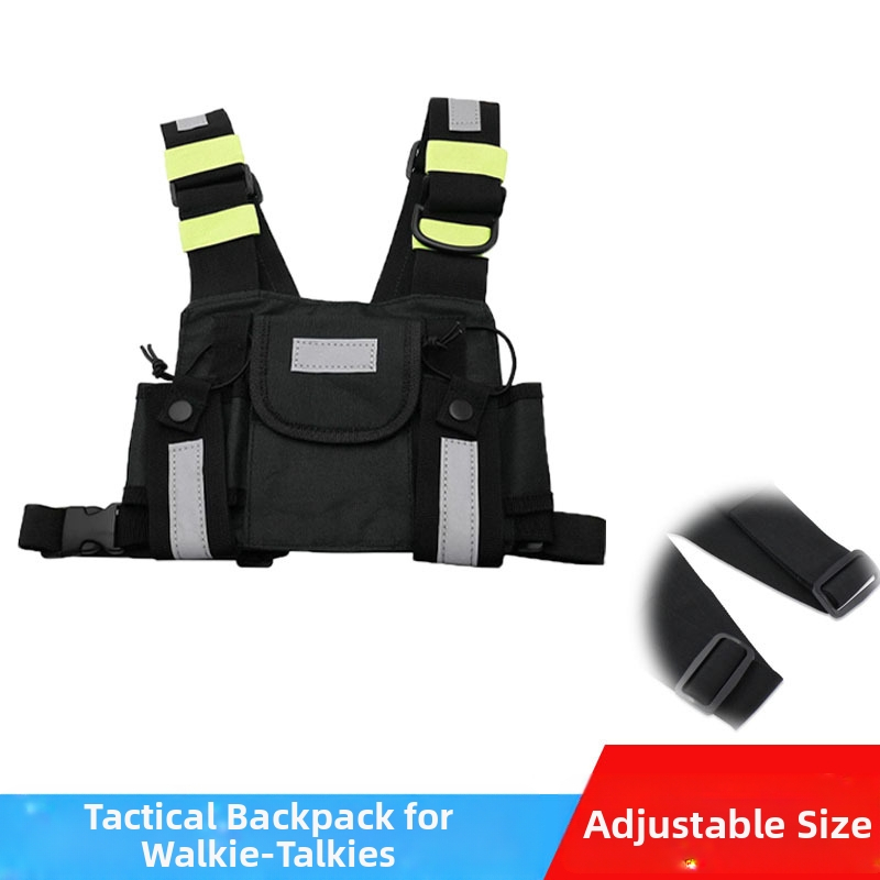 Τσάντα Intercom Tactical Εξατομικευμένη τσάντα στήθους γιλέκου για υπαίθρια χρήση Τσάντα στήθους CS Κρεμαστή προστατευτική θήκη πολυλειτουργική αντανακλαστική