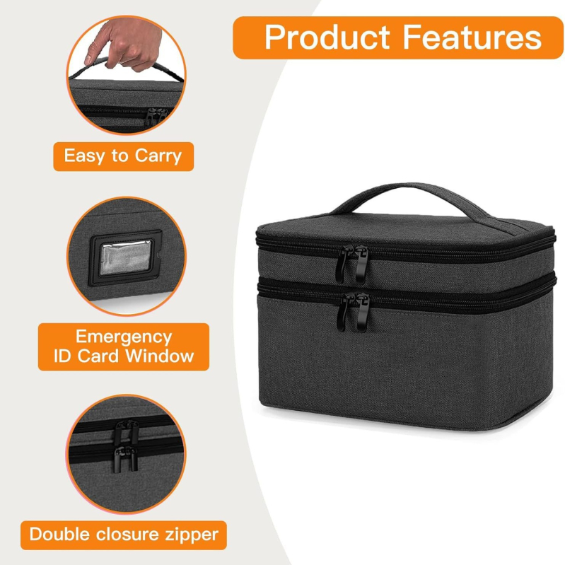 Трансгранична горещо продавана домашна нова преносима медицинска чанта, детски комплект за спешна медицинска помощ с голям капацитет, чанта за съхранение на първа помощ за ученици