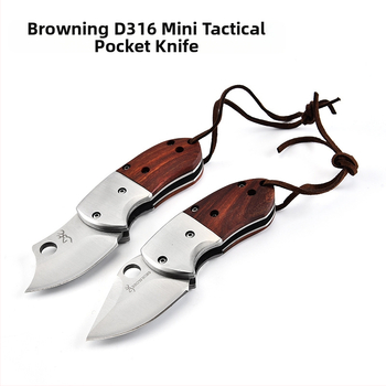 Tehase otsene roostevabast terasest välistingimustes kasutatav voltimisnuga Browning D316 väike soomusnuga, lõiketeraga taktikaline nuga