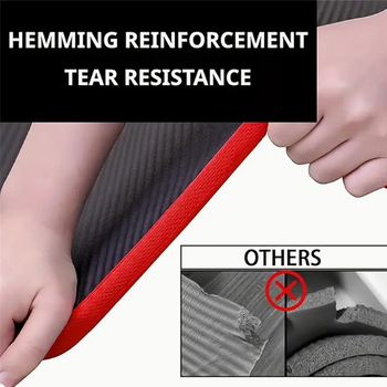 Servaga joogamatt algajatele, pikendatud ja lai, meeste ja naiste treeningmatt, paksendatud libisemiskindel spordimatt, prinditav logo