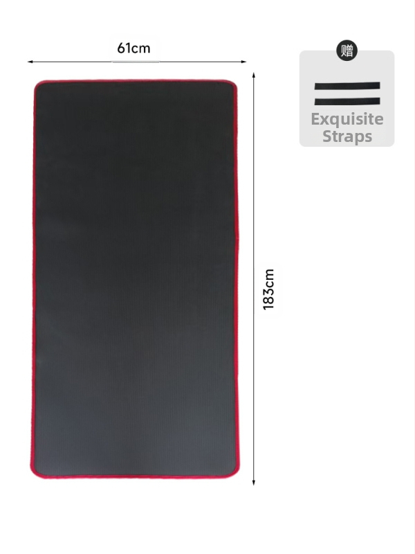 Servaga joogamatt algajatele, pikendatud ja lai, meeste ja naiste treeningmatt, paksendatud libisemiskindel spordimatt, prinditav logo