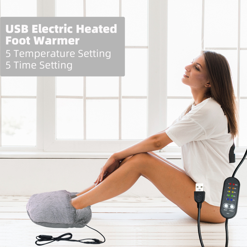 Pageidaujama tarpvalstybinė USB pliušinė pėdų šildytuvė, elektrinė šildymo pėdų šildytuvė, biuro lauko šildymo, šilta kūno dovana.
