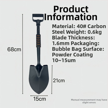 Αθλητικός εξοπλισμός εξωτερικού χώρου από ανθρακούχο χάλυβα μηχανικός φτυάρι κάμπινγκ φτυάρι αυτοκίνητο ψάρεμα αμερικανικό φτυάρι διάσωσης χονδρικής