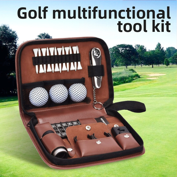 Τσάντα γκολφ για αξεσουάρ γκολφ, εύκολη στη μεταφορά, πολυλειτουργική, δερμάτινη τσάντα μεγάλης χωρητικότητας και αποθήκευσης, σε απόθεμα