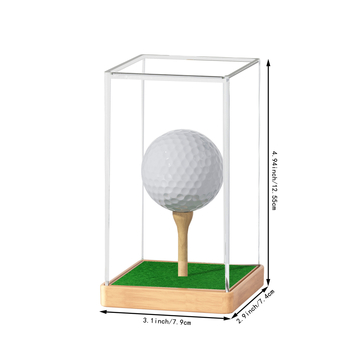 Διαφανές ακρυλικό κουτί επίδειξης μπάλας γκολφ για διασυνοριακή χρήση Προηγμένο κουτί επίδειξης μπάλας γκολφ ανθεκτικό στη σκόνη