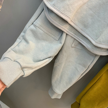 Παιδικό κοστούμι Ins Κορεατικού Στυλ Φθινοπωρινής Χρήσης Κορεατικό Στυλ Απλό Δύο Τεμαχίων Πουλόβερ με Κουμπιά για Αγόρια και Κορίτσια